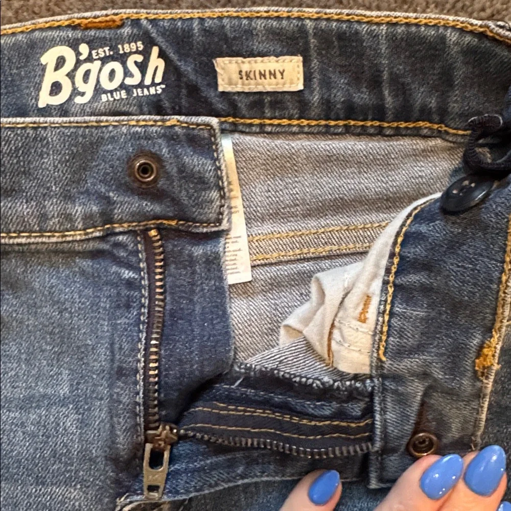 Distressed Denim Blue Jeans, Size 4 kids